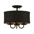 Livex Lighting 45127-04 Winchester Semi-Flush Black - *Lighting & Electrical
