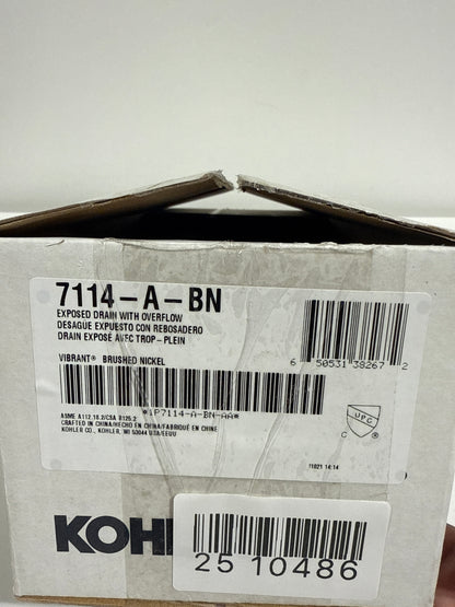KOHLER K-7114-a Premier Pop-up Drain, Exposed, with Overflow