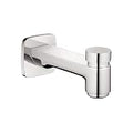 hansgrohe Tub Spout with Diverter Premium 3-inch Modern Tub Spout in chrome, 71412001