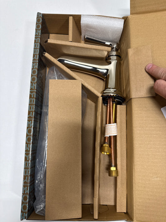Brizo Rook: Single-Handle Lavatory Faucet with Channel Spout 1.5 GPM