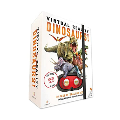 Abacus Brands Dino Dig Interactive Learning Science Kit for Kids with VR Goggles