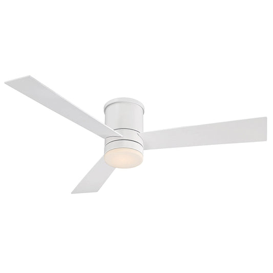 WAC Lighting San Francisco 52" 3-Blade Indoor / Outdoor Smart Flush Mount LED Ceiling Fan with Remote Control