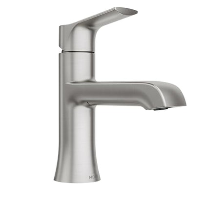 Moen Liso Spot Resist Brushed Nickel One Handle Bathroom Faucet