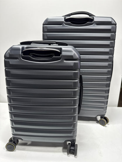 Lightly Used Delsey Paris 2-piece Hardside Luggage Set - Grey - *Luggage & Travel