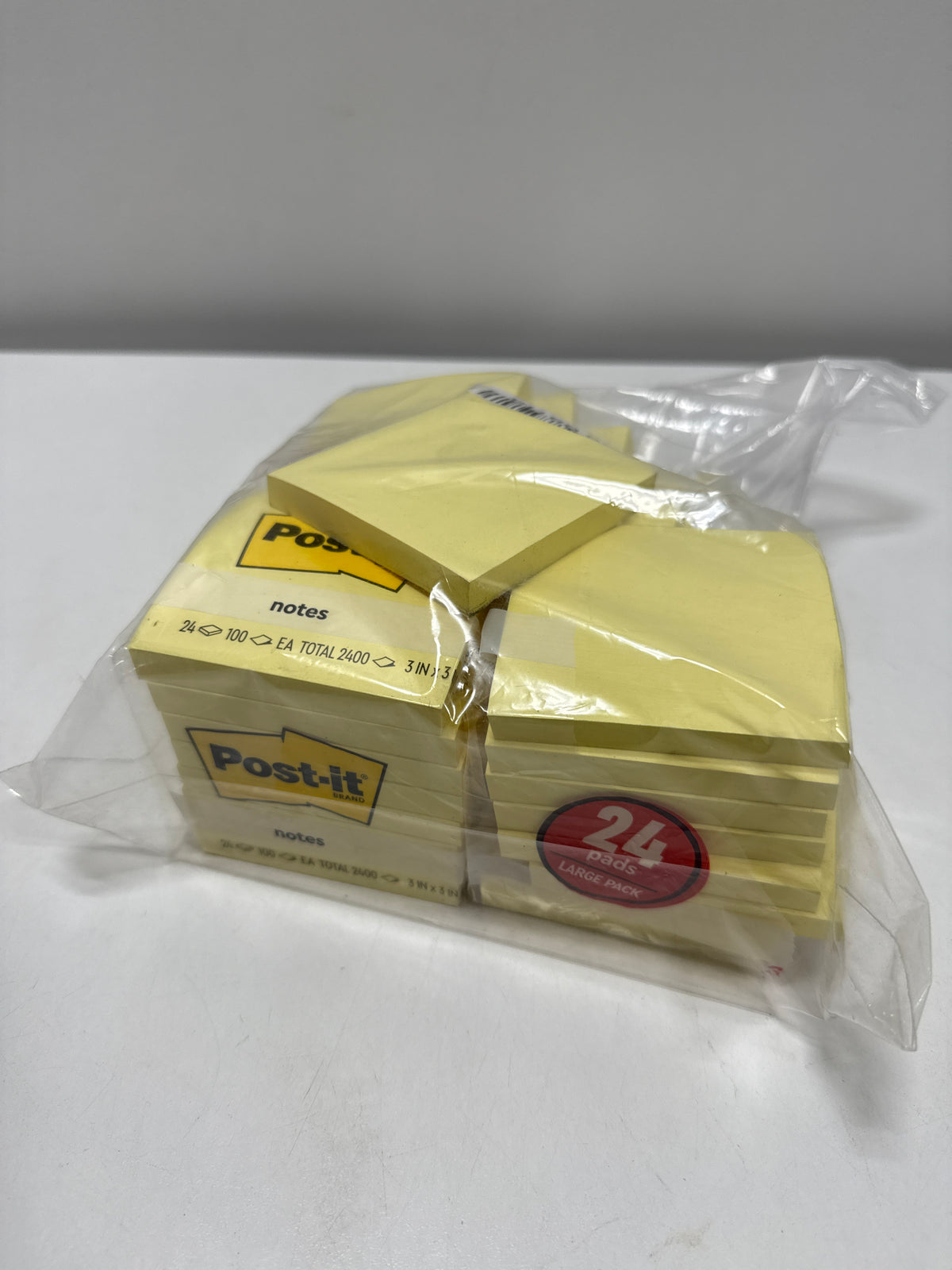 Post-it Notes, 3” x 3”, Assorted Colors, 100 Sheets, 24 Pads