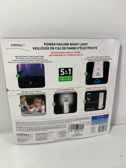 Infinity X1 Power Failure Night Light Rechargeable up to 6 Months Charge -3 PACK