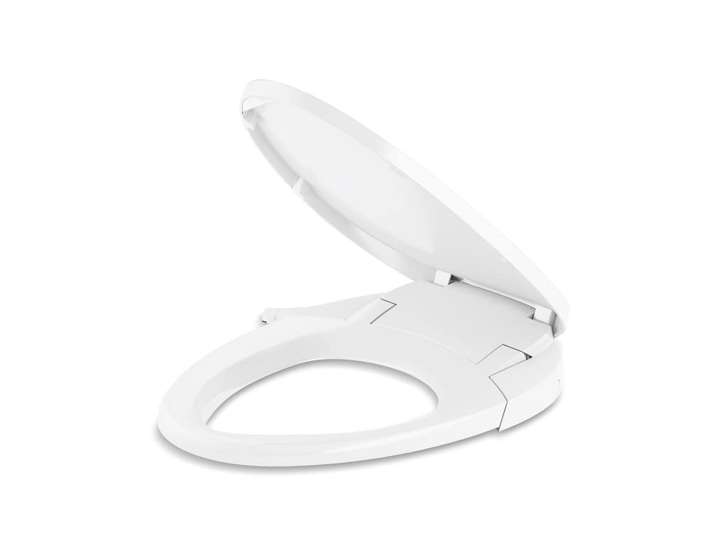 KOHLER 98804-0 Purewash M300 Elongated Manual Bidet Toilet Seat, Non-Electric Bidet with Adjustable Bidet Sprayer for Existing Toilets, White