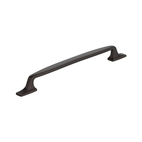 5 - Amerock Highland Ridge 10-1/16 inch (256mm) Center-to-Center Dark Oiled Bronze Cabinet Pull, BP55329DOB