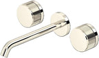 Rohl TAM08W3IW Amahle 1.2 GPM Wall Mounted Widespread Bathroom Faucet with Wheel Handles - Polished Nickel - *Plumbing