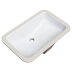 PROFLO PF1812U Norris 21" Rectangular Vitreous China Undermount Bathroom Sink with Overflow - White