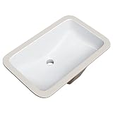PROFLO PF1812U Norris 21" Rectangular Vitreous China Undermount Bathroom Sink with Overflow - White