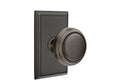 Emtek Privacy Set, Rectangular Rosette, Norwich Knob, Oil Rubbed Bronze US10B