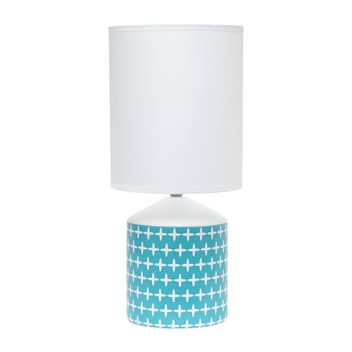 See Desc Simple Designs LT1220-CRS 18.5’’ Printed Jug Table Lamp - *Furniture & Organization