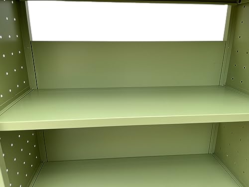 Scratch Workington Rolling Book Truck Book Cart with 3 Flat Shelves, Library Book Cart with Swivel Lockable Casters 3001 Apple Green