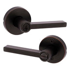 Kwikset Halifax Entry Door Handle with Lock and Key Secure Round Keyed - *Tools Hardware & Misc
