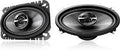 Pioneer TS-G460 G-Series 4" x 6" 2-Way Car Speakers with IMPP Composite Cones (Pair) - Dark Gray