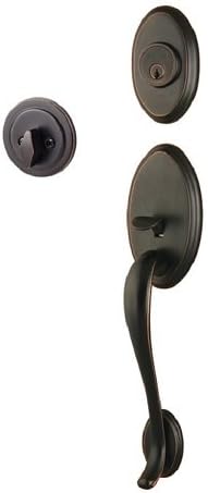 Sure-Loc AN507 Aspen Sectional Single Cylinder Keyed Entry Exterior Pack Handleset Vintage Bronze Door