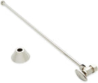Signature Hardware Toilet Supply Kit with Angle Stop - Polished Nickel