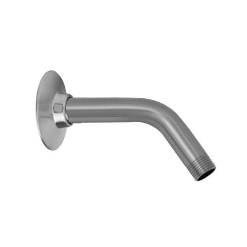 Jaclo 8041-E4-PN Brass 60° 6" Showerarm with Escutcheon, Polished Nickel