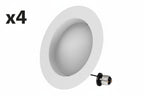 4 x Feit Electric 75W Replacement 5-CCT LED Recessed Downlight