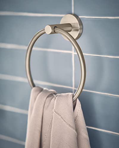 Moen Y5785BN Modern Bathroom Hand Towel Ring, Brushed Nickel