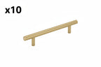 10 x Bar Pulls 5-1/16 in. (128mm) Modern Champagne Bronze Bar Cabinet Pull - *Tools Hardware & Misc