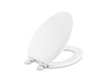KOHLER K-25883-0 Triko Elongated Closed-Front Toilet Seat and Lid with Quiet-Close Technology, White