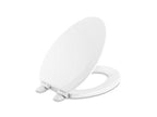 KOHLER K-25883-0 Triko Elongated Closed-Front Toilet Seat and Lid with Quiet-Close Technology, White