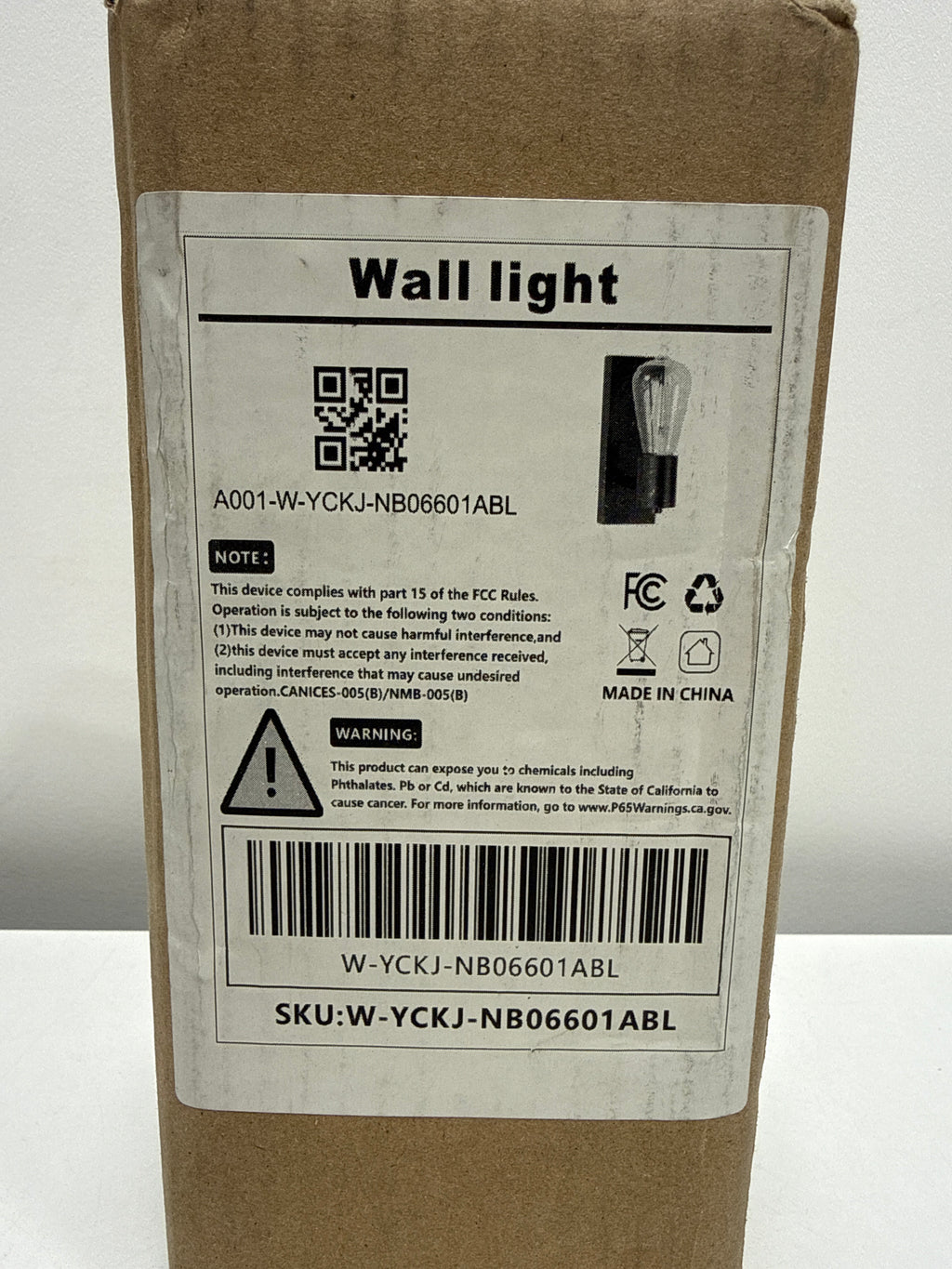 YANSUN 2.76 in. 1-Light Matte Black Vintage Industrial Bulb Wall Sconce for Bathroom Stair Bedroom