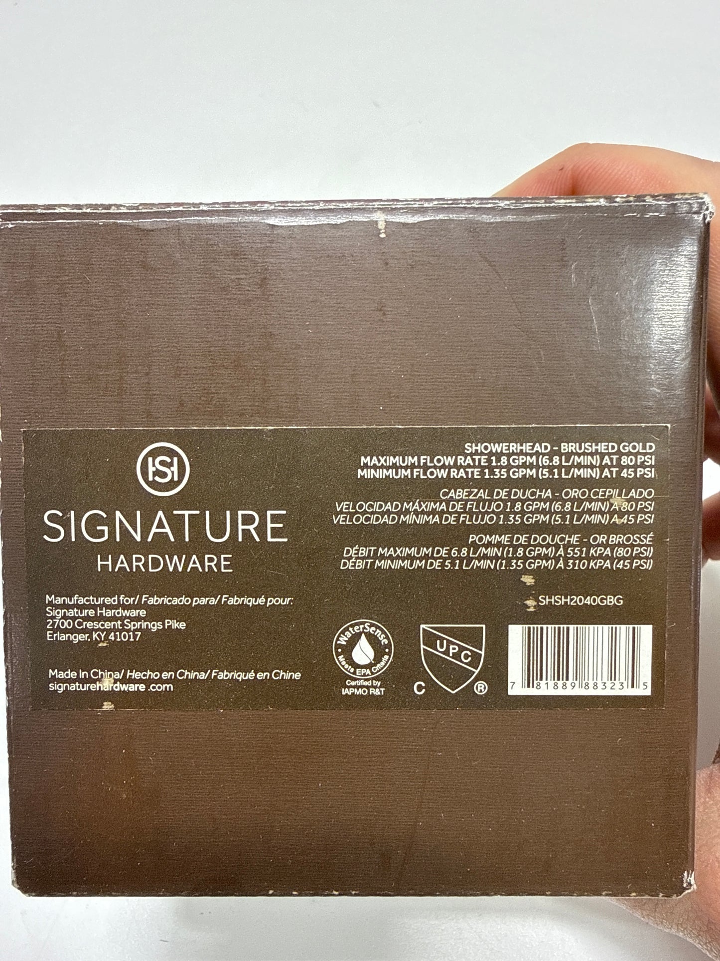 Signature Hardware 948950-5-1.8 FundamentALL 4-1/2" Round Multifunction 1.75 GPM Shower Head - Brushed Gold