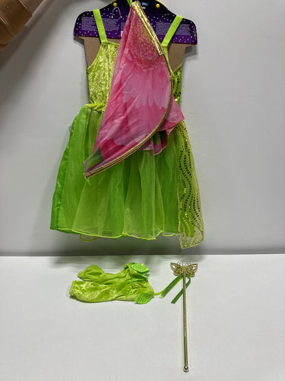 Green Pixie Fairy Teetot Costume Kids  5-6  TeeTot