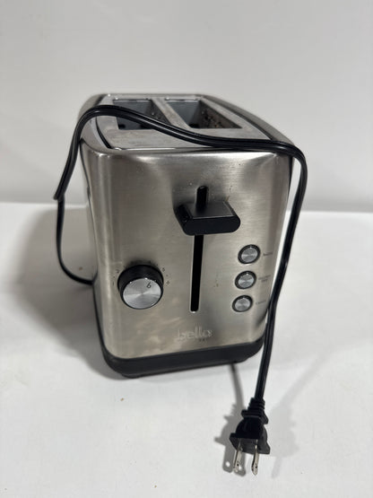 Used Bella PRO - 2-Slice Toaster with Extra Wide Slots - Stainless Steel - *Kitchen Appliances