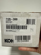 Kohler, 7129-2MB, Lavatory Grid Drain Less Overflow, Vibrant Brushed Moderne Brass