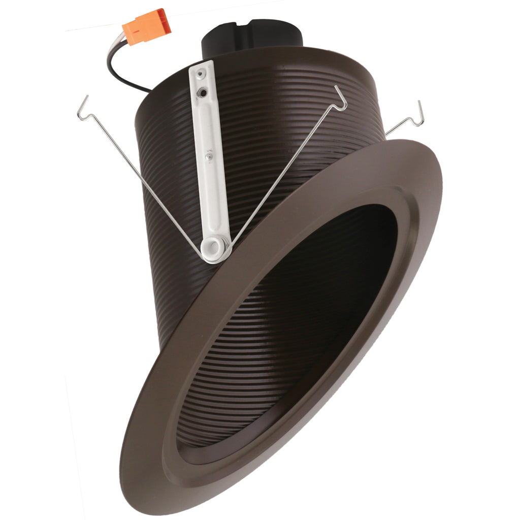 Elco El763ct5 the Slant System 6 Integrated LED Baffle Recessed Trim - Bronze
