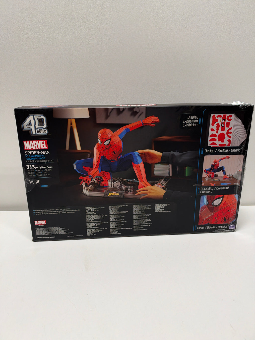 4D Build Marvel Spider Man 3D Puzzle Model Kit 313 Pieces