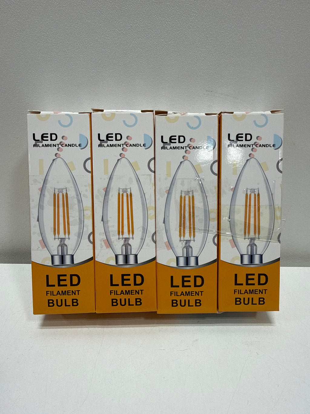 4 x Beonllay E14 LED Bulb 40W Equivalent 4W Dimmable European Base Light Bulbs, 3000K Soft White E14 Frosted Glass Decorative Bulb