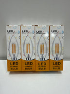 4 x Beonllay E14 LED Bulb 40W Equivalent 4W Dimmable European Base Light Bulbs, 3000K Soft White E14 Frosted Glass Decorative Bulb