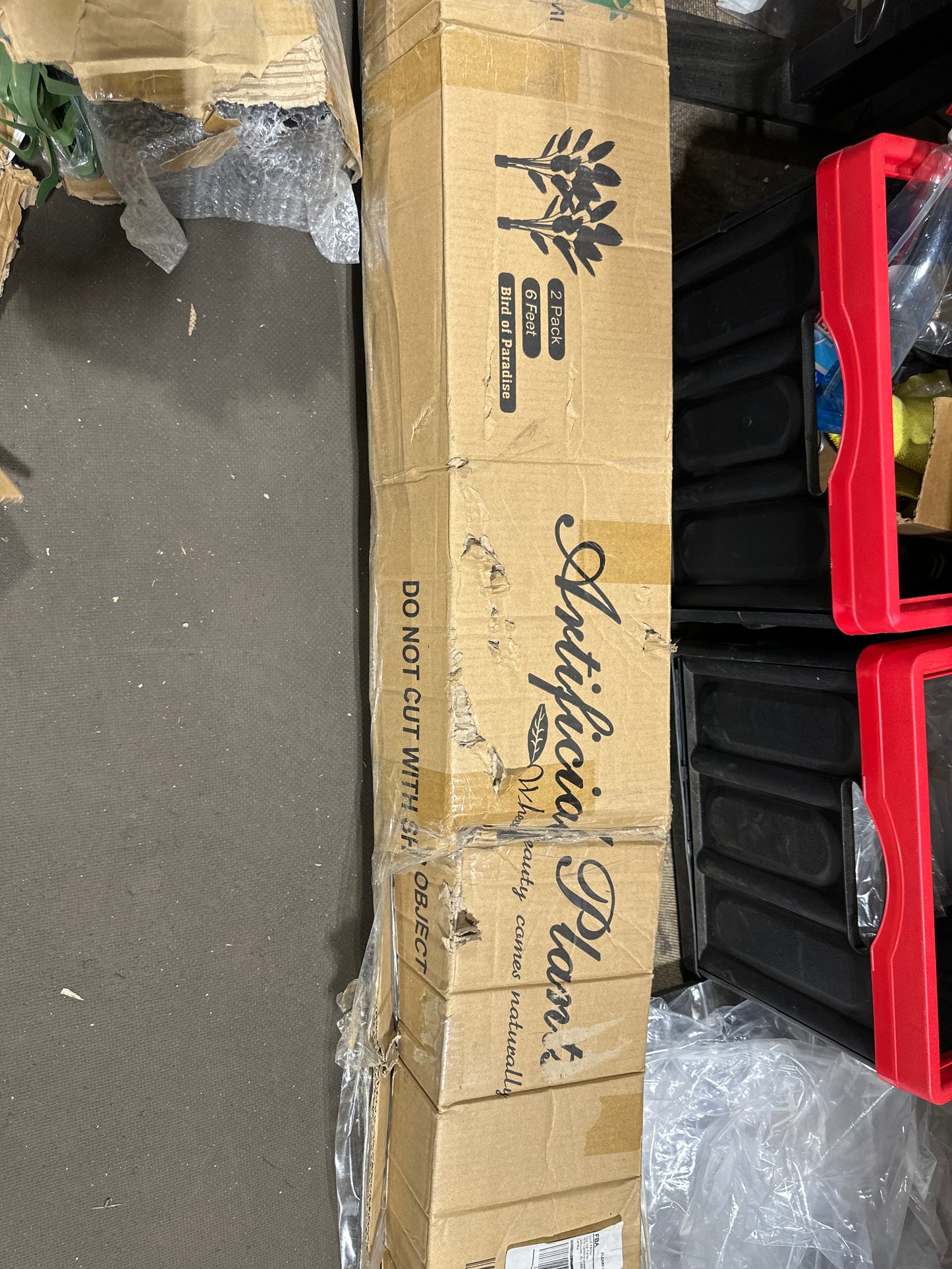 CROSOFMI Artificial Bird of Paradise Plant 6 Feet Fake Tropical Palm Tree with 13 Leaves,Perfect Faux Plants in Pot for Indoor Outdoor House Home Office Modern Decoration Housewarming Gift,2Pack