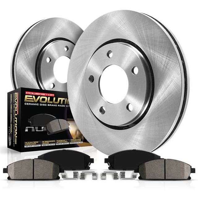 Power Stop Rear Stock Replacement Brake Pad and Rotor Kit KOE6542