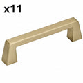 11 x Blackrock 3-3/4 in. (96mm) Modern Champagne Bronze Arch Cabinet Pull