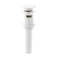 Swiss Madison Residential Pop up Stainless Steel Sink Drain 1.75 in Glossy White