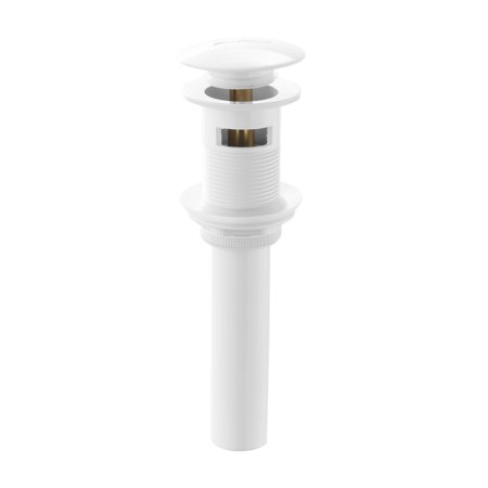 Swiss Madison Residential Pop up Stainless Steel Sink Drain 1.75 in Glossy White
