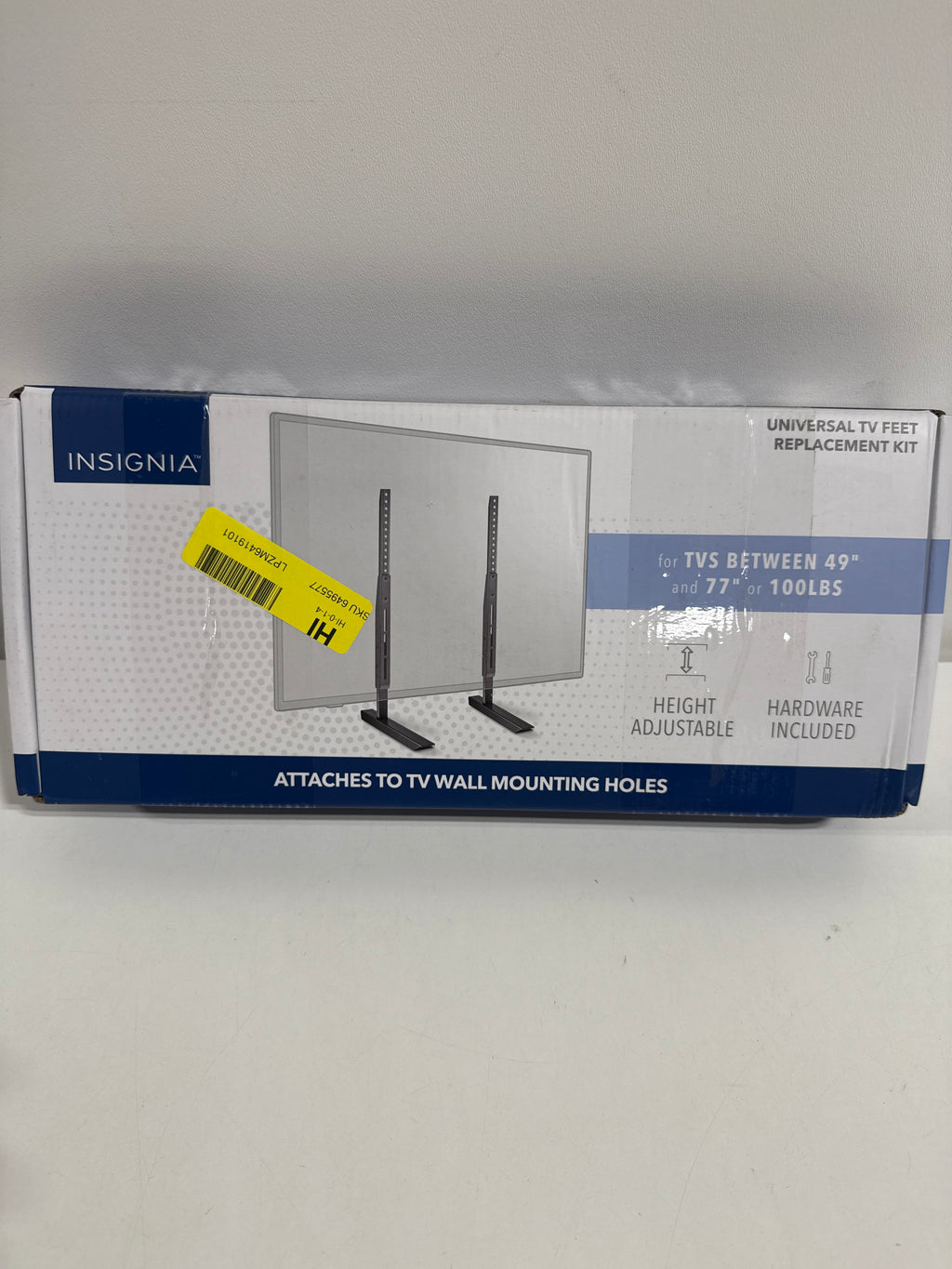 Insignia - Universal TV Feet Replacement Kit for TVs 49’’-77’’ or 100 lbs - Black - *TV & Home Theater
