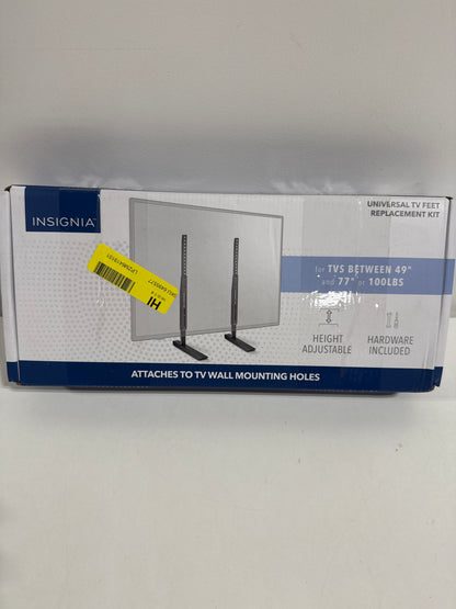 Insignia - Universal TV Feet Replacement Kit for TVs 49"-77" or 100 lbs - Black