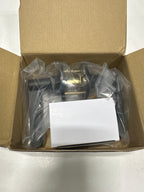 Miseno MLK4031 Hazel Flat Bar Passage Door Lever Set - Matte Black