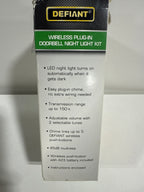 Defiant Wireless Plug-in Doorbell Kit and Wireless Push Button White - *Tools Hardware & Misc