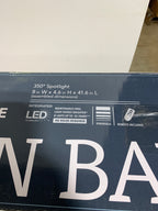 Greyrock 3.44 ft. Matte Black Integrated LED Hardwired Track Lighting Kit Flush Mount Combo with 4 Fixed Track Heads