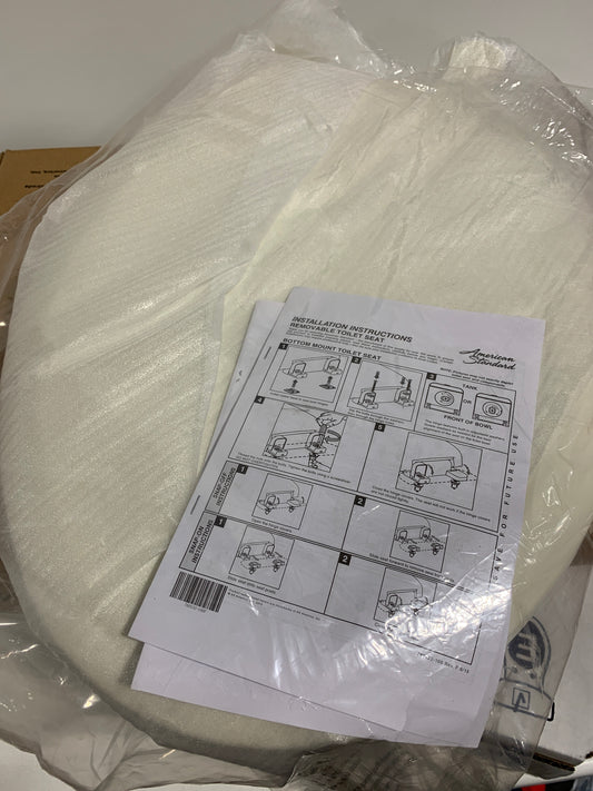 American Standard 5321A.65CT Champion Elongated Closed Front Toilet Seat and Lid Linen Toilets and Bidets Toilet Seats Elongated Toilet Seats