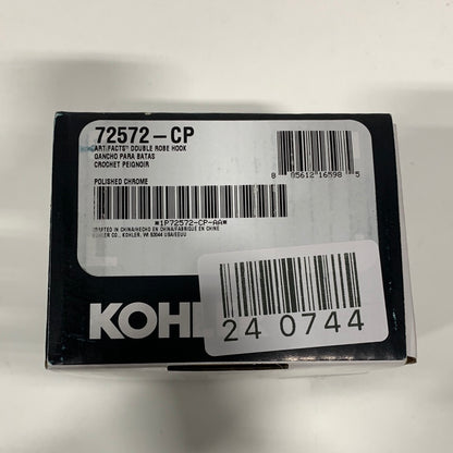 KOHLER Artifacts Double Robe Hook in Polished Chrome