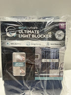 Pair Ultimate Light Blocker Certified 100 Percent Blackout Julius Smart Curtain Window Curtain Panel